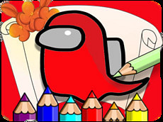 Amoung Us Coloring Book Game